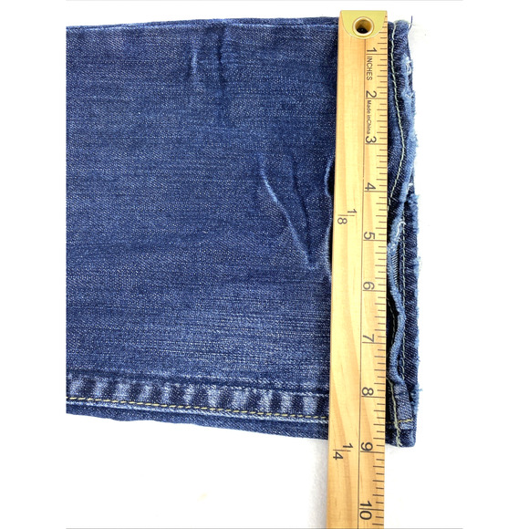 Silver Alex Jeans Womens Size 29 Distress Destroyed Dark Wash Denim Low Rise - Picture 14 of 15